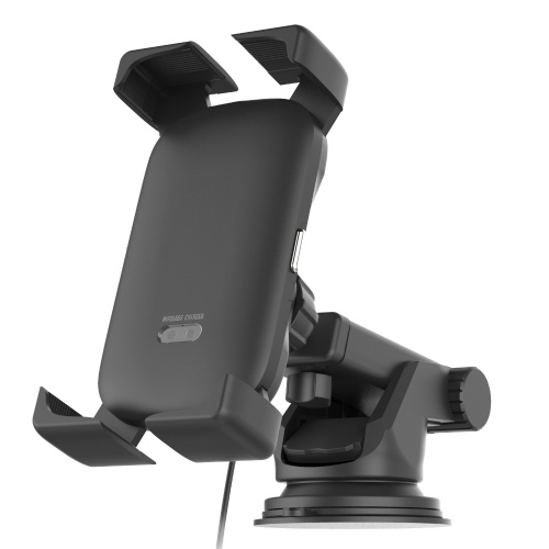 自動開閉式ワイヤレス充電ホルダー　４アーム　吸盤取付