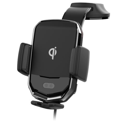 Ｑｉ自動開閉ホルダー　ローアングル吸盤取り付け