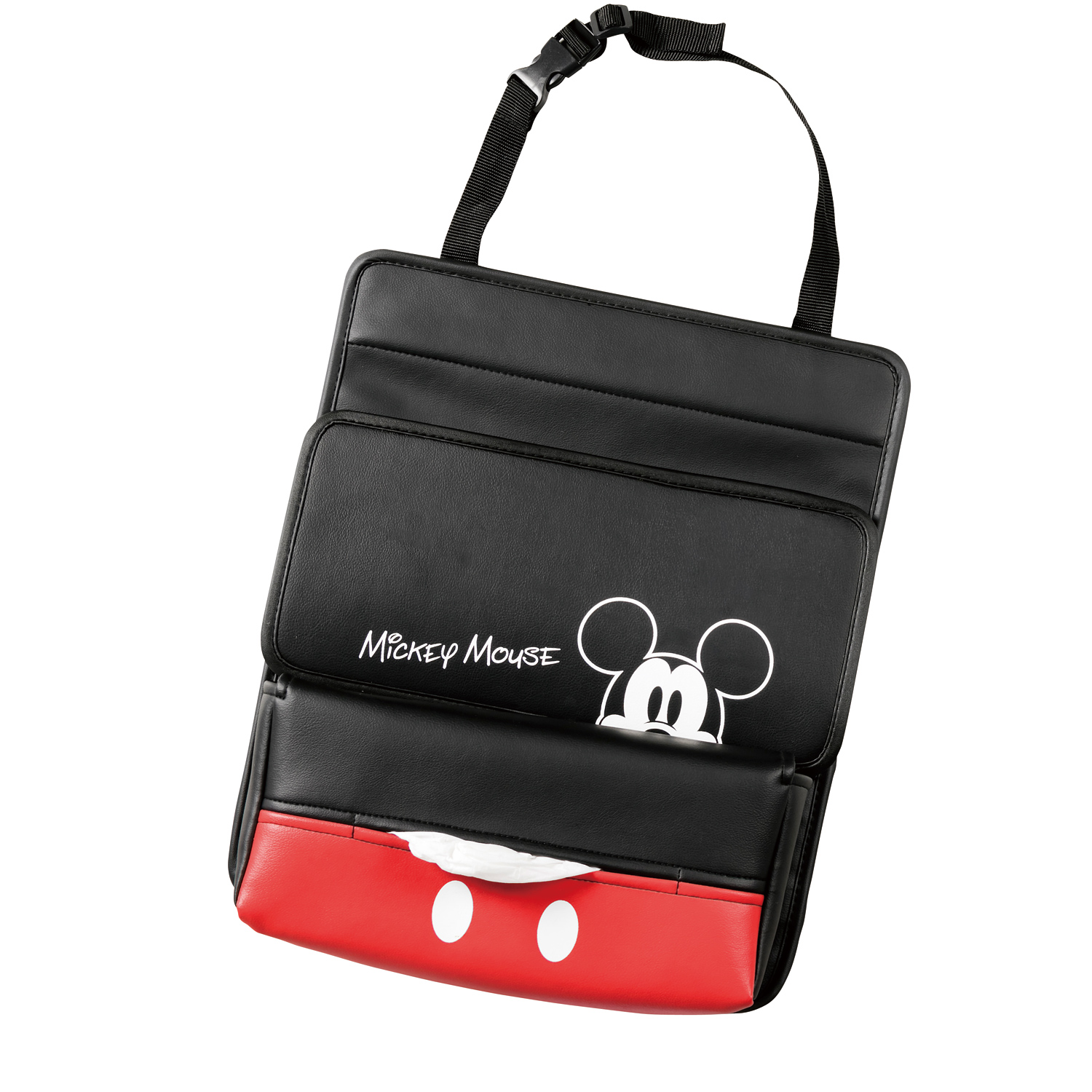 ポップアップミッキー　シートバックポケット　ＢＫ